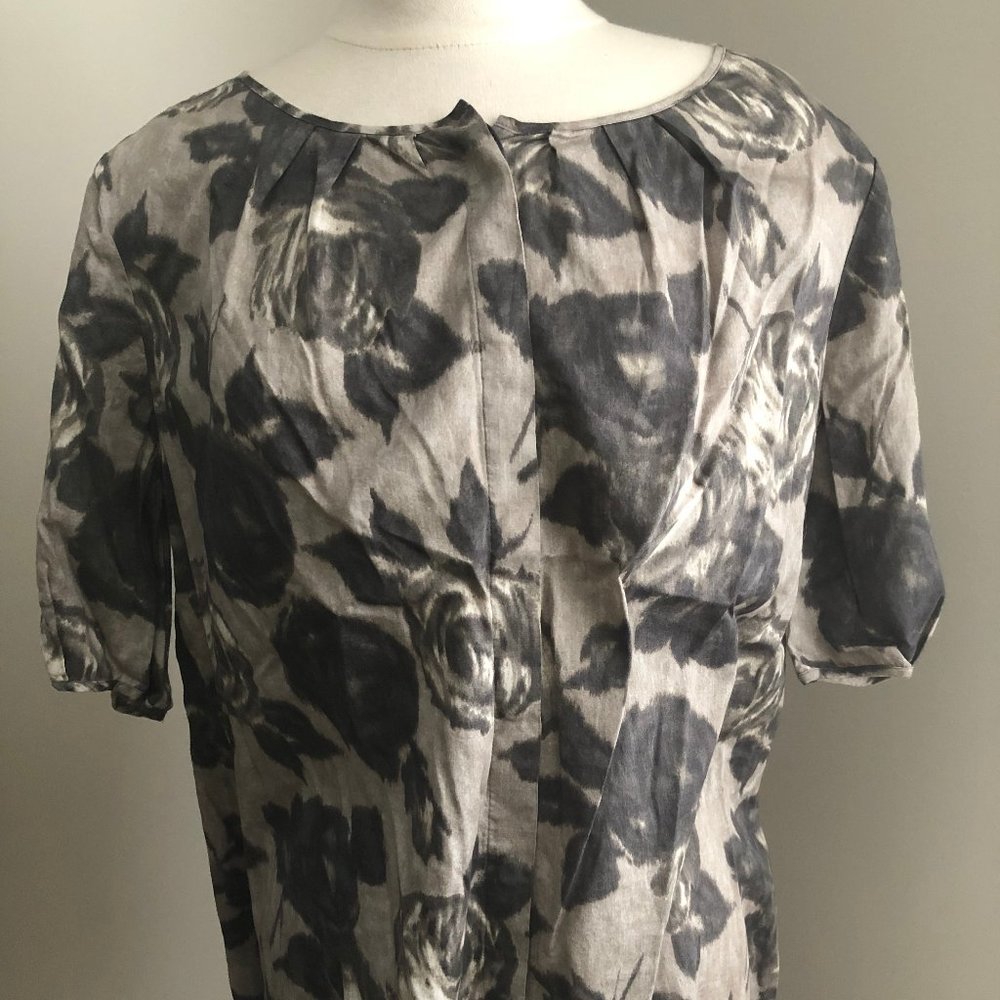 Talbots Woman 16W Short Sleeve Floral Blouse